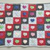 Haakpatroon granny Square hartjesdeken - Afbeelding 5