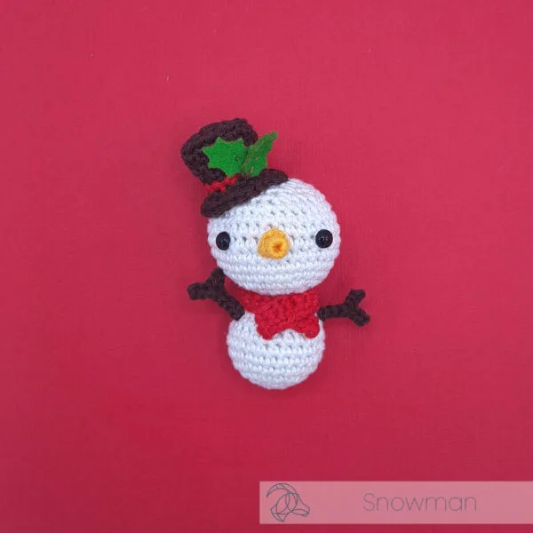 Hardicraft DIY Haakpakket Hanger Mini Sneeuwpop - Afbeelding 3