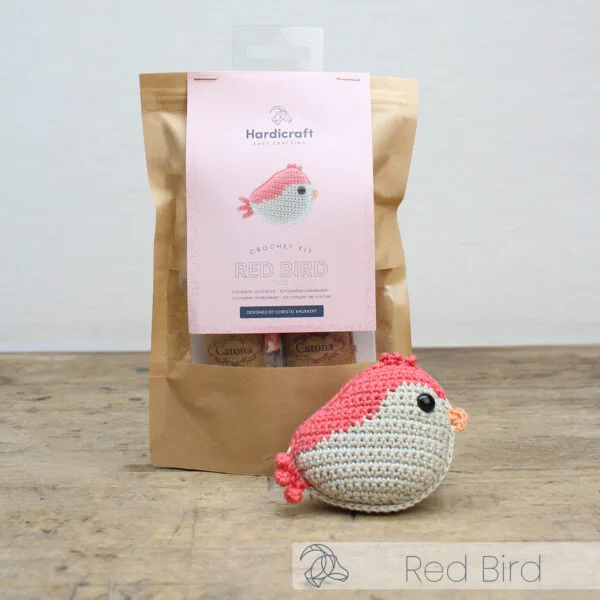 Hardicraft DIY Haakpakket Vogel Rood - Afbeelding 4
