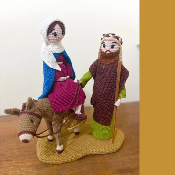 Haakpatroon Maria, Jozef en Ezel