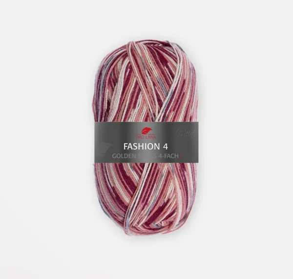 Pro Lana Fashion 4 Sokkenwol Golden Socks 686 roze