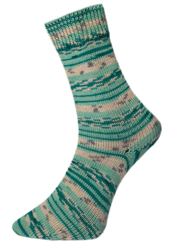 Pro Lana Fashion 4 Sokkenwol Golden Socks 683 groen - Afbeelding 2