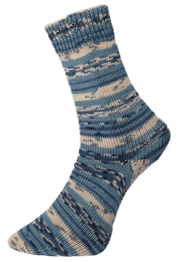 Pro Lana Fashion 4 Sokkenwol Golden Socks 684 blauw - Afbeelding 2