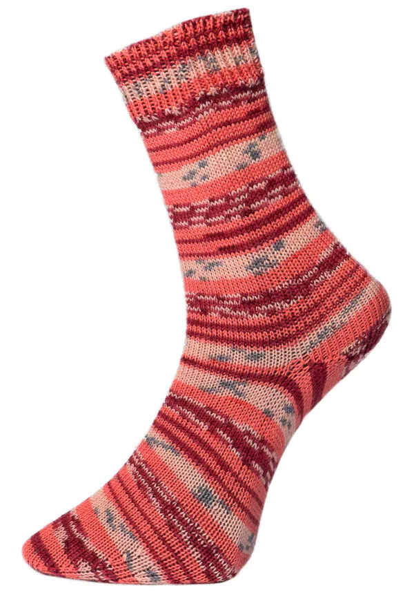 Pro Lana Fashion 4 Sokkenwol Golden Socks 686 roze - Afbeelding 2
