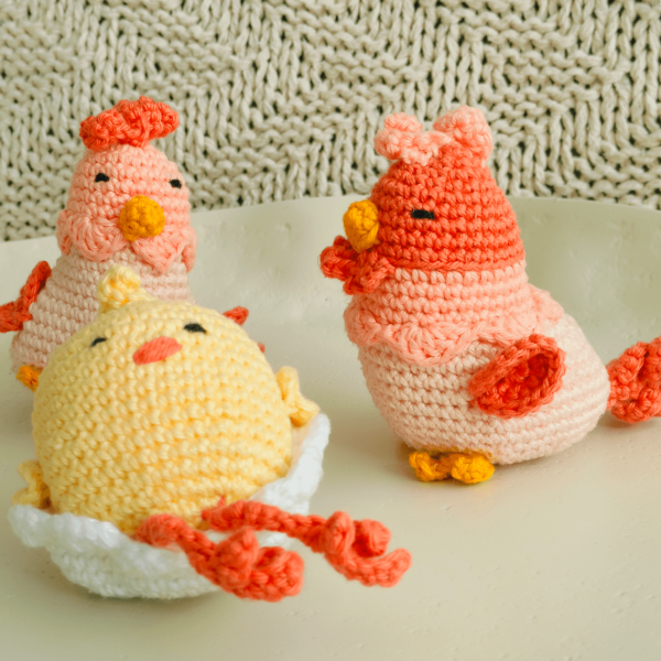 Chilling chickens - Haakpatroon van Haak mee met Saar