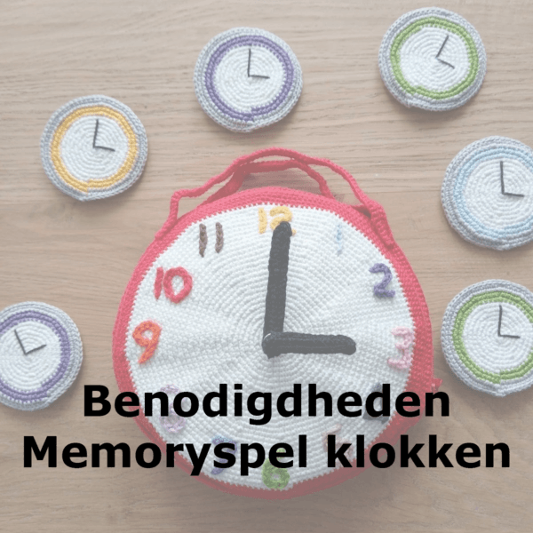 Benodigdheden Memoryspel klokken