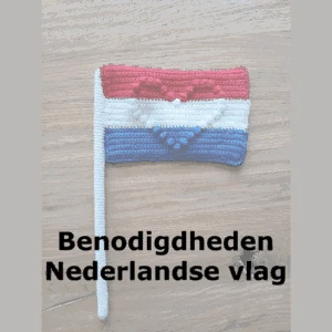 Benodigdheden Nederlandse vlag met hartje