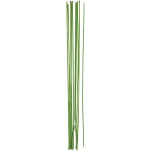 Bloemsteeldraad 30 cm lang 2 mm dik groen gecoat 20 stuks