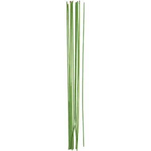 Bloemsteeldraad 30 cm lang 2 mm dik groen gecoat 20 stuks