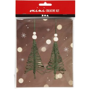 977411 Creativ Company Creative mini kit macram? kerstboom 11 cm
