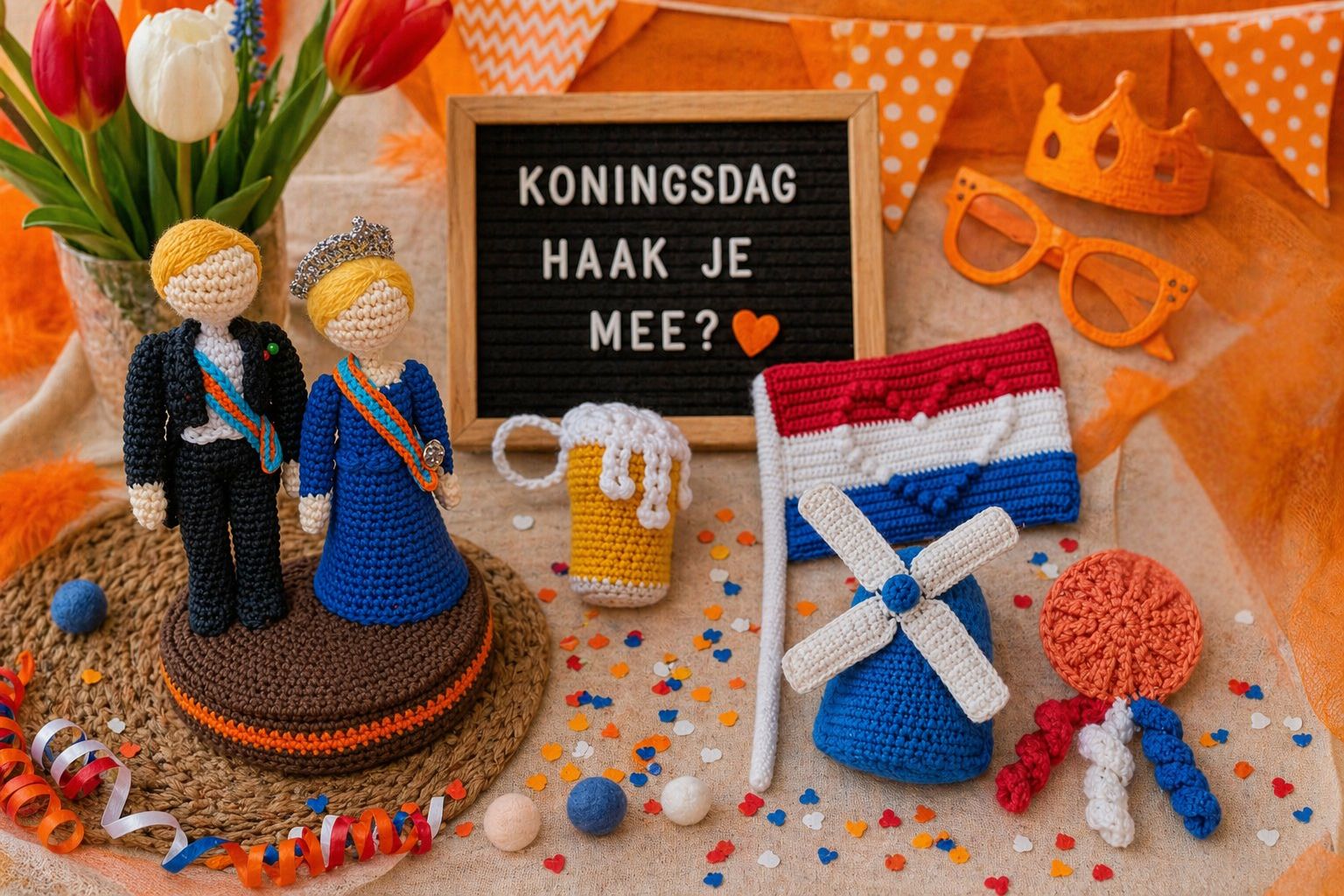 Haak de gezelligste Koningsdag accessoires