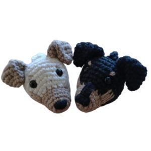 Haakpatroon Perro de hond sleutelhanger